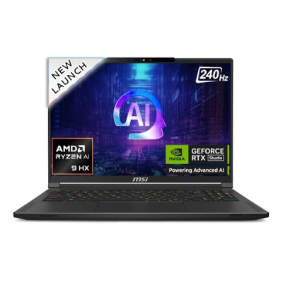 MSI Stealth A16 AI-A3HVFG-075IN laptop (AMD Ryzen AI 9 365 / NVIDIA GeForce RTX 4060 / GDDR6 8GB / 32GB/ 1TB NVMe SSD / Windows 11)
