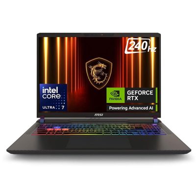 MSI Vector 16 HX AI-227IN Laptop (Intel Series 2 Core Ultra 7 255HX / 41CM QHD+ 240Hz / 32GB / 1TB NVMe SSD / Windows 11 Home / GeForce RTX 5070 Ti,GDDR7 12GB / Cosmos Gray / 2.7Kg)